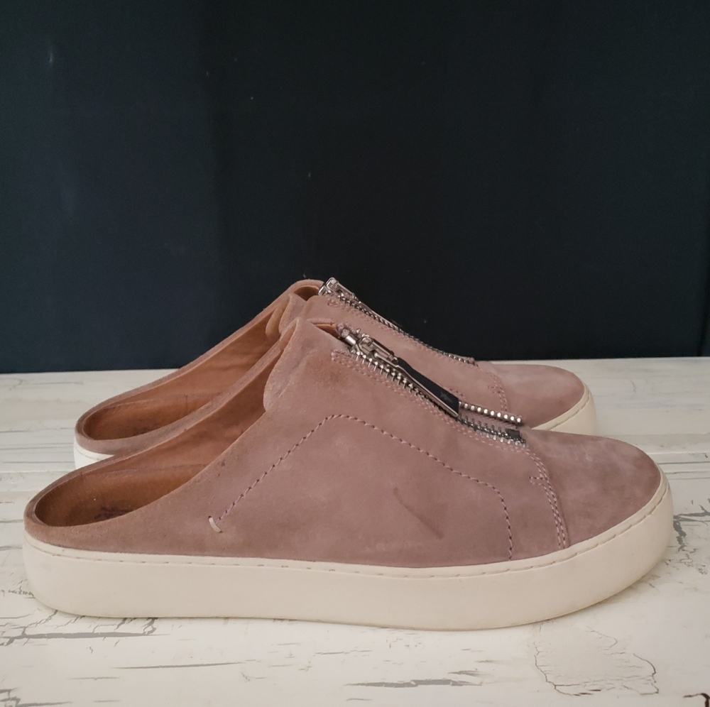 Frye 'Lena' Zip Mule Sneaker in Dusty Rose - Women's size 9 M - Picture 4 of 11